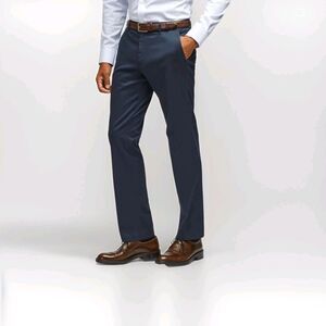 Bonobos Weekday Warrior Dress Pants Men's 33x30 Monday Navy Blue Straight Fit